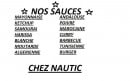 Menu Le Nautic - Sauces