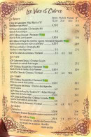 Menu Le Rockambol - Les vins et cidres