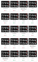 Menu Thaï-Thaï - Les boissons suite