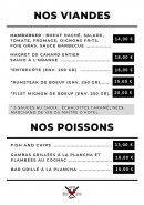 Carte et menu de Restaurant de Pré Salé le Mont-Saint-Michel à Beauvoir — Les viandes et poissons