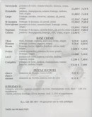 Carte et menu de Pizzeria Du Pont de Soulles à Coutances — Les pizzas