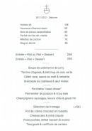 Carte et menu de The Presbytere à Heugueville sur Sienne — Les formules