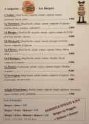 Menu L'En Bar Quai - Les burgers, salades et formules