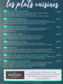 Carte et menu de La Faiencerie de la mer à Saint Pair sur Mer — Les plats cuisinés