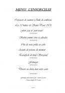 Carte et menu de Auberge du vieux chateau à Saint Sauveur le Vicomte — menu ensorcelle