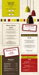 Menu Café le Pirate - Formules et plats du jour