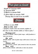 Menu Le Normandy - Desserts et crêpes