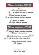 Menu Le Normandy - Menu tradition et comptoir 