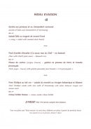 Menu Restaurant du Délice - Le menu évasion à 29€