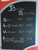 Carte et menu de Bar de L'Anguille à Liesville sur Douve — Les bières