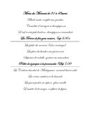 Carte et menu de Auberge des Bonnes Gens à Saint-Sauveur-Villages — Le menu du moment