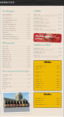 Menu A10 Canteen - Les apéritifs