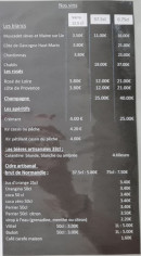 Carte et menu de L'entre Deux Tours à Saint Vaast la Hougue — Les vins