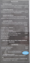 Carte et menu de L'entre Deux Tours à Saint Vaast la Hougue — Les formules, desserts
