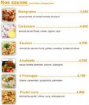 Menu San Xpress - Les sauces