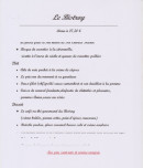 Menu Le Bistroy - Menu à 27.5€