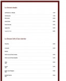 Menu Pub de l'Abbaye - les boissons chauds et minérals