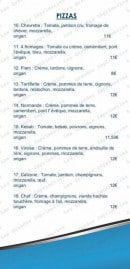 Menu L'ilot - pizzas suite