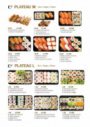 Menu Asia Shop - Les plateaux M et L