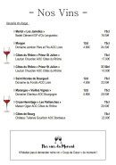 Menu Bfb Grill - Les vins rouges