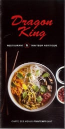 Menu Dragon King - Carte et menu printemps Dragon King Chalons en Champagne