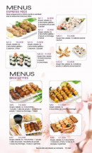 Menu Hoki Sushi - Les menus express midi et menus brochette