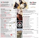 Menu L'Edito - Les desserts, glaces et sorbets