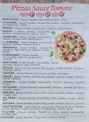 Menu La diavola - Les pizzas tomates