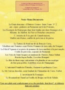 Menu Les Caudalies - Le menu découverte 