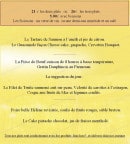 Menu Les Caudalies - Le menu Brasserie