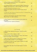 Menu Les Caudalies - Les plats