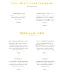 Menu Lmdv - Les vins blancs et vins sélections