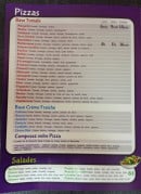 Menu Occo chicken - Les pizzas et salades