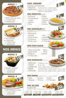 Menu Presto pizza - Les menus