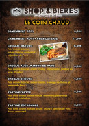 Carte et menu de Shop & Bières Sacobri à Chalons en Champagne — Le coin chaud