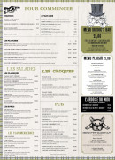 Carte et menu de The Dog's Bar à Chalons en Champagne — Les salades, croques, ...