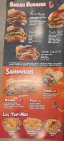 Menu Yass'pizza - Les sandwichs, smash burger, ...