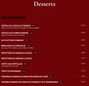 Menu Aux Coteaux - Les desserts