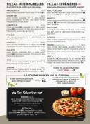 Menu La Pizza de Nico - Les pizzas