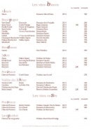 Menu Le Crypto - Vins blancs et rosés