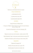 Menu Le Piras - La carte