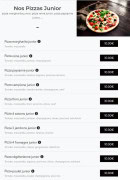 Menu Le syphax - Les pizzas juniors