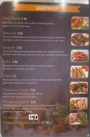 Menu ô délices du Liban - Les sandwichs