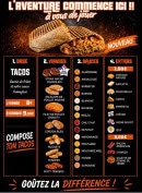 Carte et menu de Duo Pizza à Sezanne — Tacos