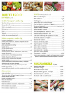 Carte et menu de La Cuisine Des Voisines à Vitry le Francois — Buffet froides