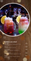 Menu Plaza - Cocktails sans alcools 