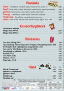 Menu Bi Bop Pizza - Paninis, desserts et boissons