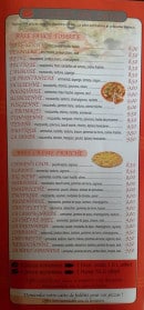 Menu Le Crok - Pizzas