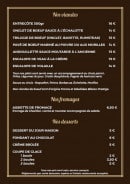 Menu Boucherie de la Vallée de la Marne - Les viandes, fromages et desserts