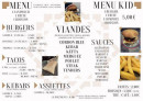 Menu La Citadelle - Les burgers, tacos et kebabs,...